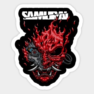 Samurai cyberpunk Sticker